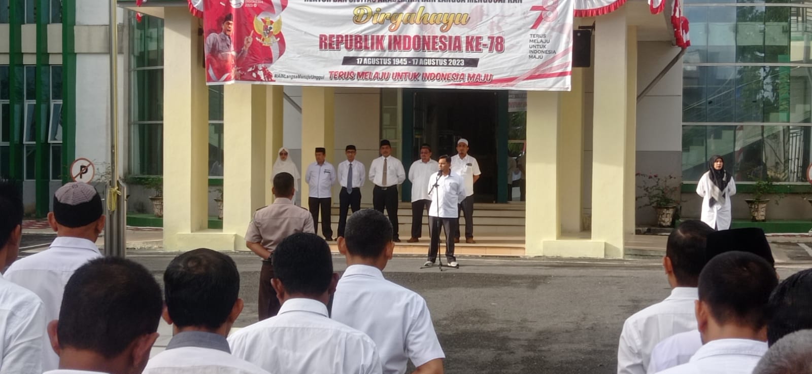 Ketua SPI menjadi Pembina Apel Disiplin Pegawai IAIN Langsa 