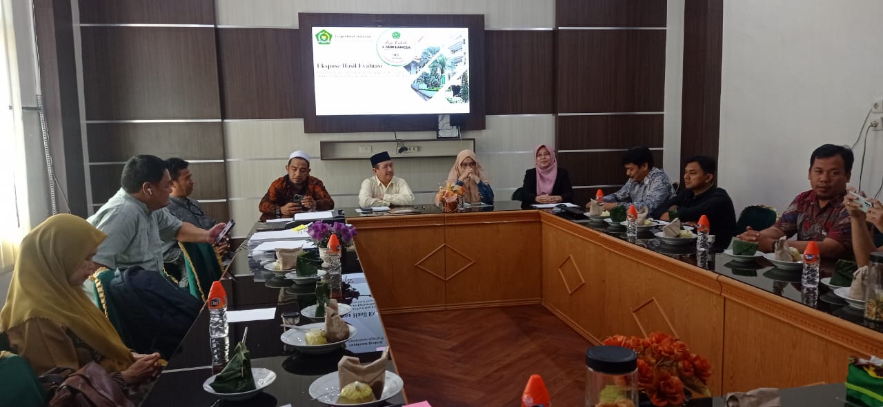 SPI IAIN Langsa mengikuti Expose hasil evaluasi Inspektorat Jenderal Kemenag RI