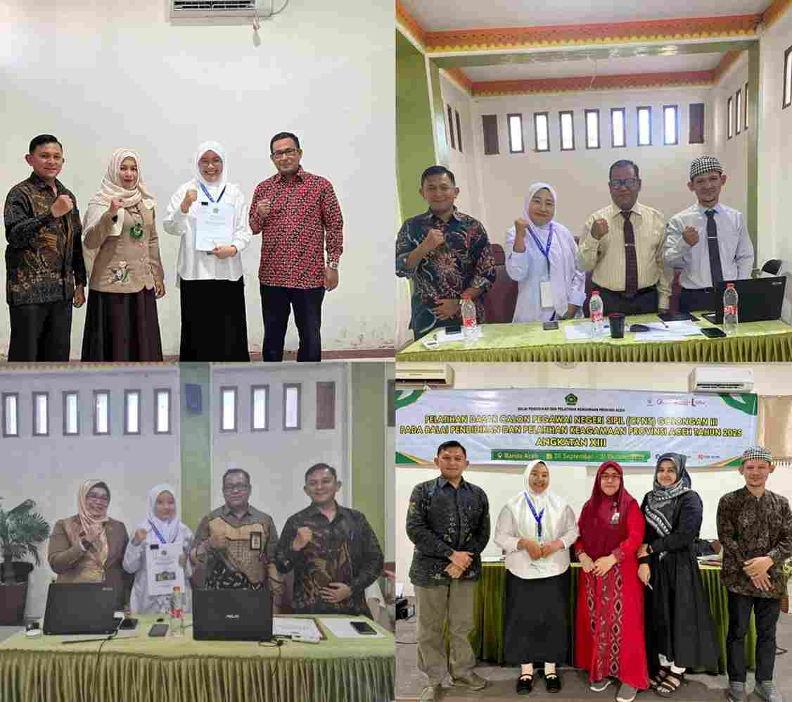 Empat Auditor Pertama IAIN Langsa Lahirkan template Inovatif, SPI PTKIN se-Aceh Beri Apresiasi
