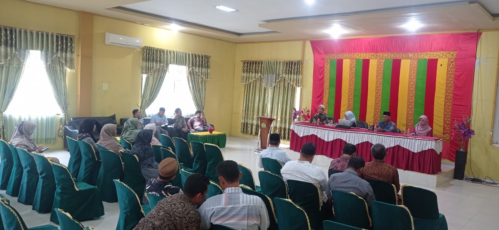 SPI Mendampingi Irjend Kemenag RI melakukan sosialisasi Tentang Penelitian dan Pengabdian Dosen IAIN Langsa