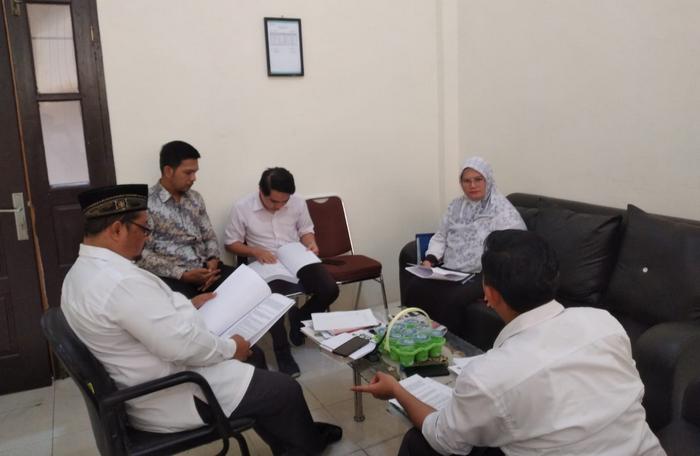 SPI dan LPM Melakukan Riviu MOU dan MOA Pada IAIN Langsa.